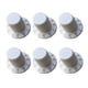 thumbnail image 3 of 6 x Perilla de interruptor de volumen de audio Tapa de perilla Piezas de repuesto ajustables Perilla de altavoz blanco, 3 of 9