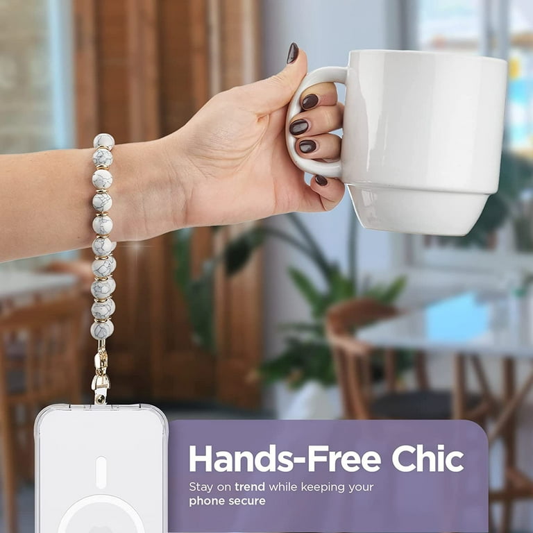 SEVNPRIME Phone Wrist Strap, Detachable Cellphone Lanyard Hands-Free  Wristlet Bracelet Adjustable Phone Charm Grip Accessory for Women iPhone 14  Pro