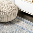 thumbnail image 5 of JONATHAN Y MODERN PERSIAN 6' Round Area Rug, Vintage Moroccan Traditional - Gray/Blue, MDP101G-6R, 5 of 9