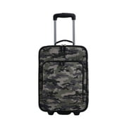 Travelers Club 3 Piece Kids and Junior Rolling Travel Luggage Set, Camo