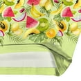 thumbnail image 5 of CLOOCL Plus Size Women Shirts Hawaiian Fruit Pattern 3D Printed Gradient Green Blouse, 5 of 6