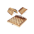 thumbnail image 1 of Juego de Ajedrez Plegable de Madera Magnética BELUG, 1 of 4