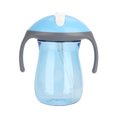 thumbnail image 2 of Botella de agua portátil yuxing 270 ml con asas dobles y pajita azul, 2 of 5