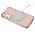 thumbnail image 4 of For Samsung Galaxy S25 Magnetic Case TPU Gradient Electroplated Phone Cover - Purple, 4 of 5