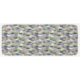 thumbnail image 1 of Abstract Kitchen Mat, Outline Lollipop Candy Spiral Sweets on Pastel Color Polka Dot Background, Plush Decorative Kitchen Mat with Non Slip Backing, 47" X 19", Multicolor, by Ambesonne, 1 of 1
