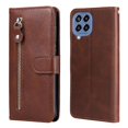 thumbnail image 1 of Estuche de Cuero PU con Cierre para Samsung Galaxy M33 5G , Funda Protectora con Billetera y Correa, 1 of 6