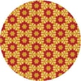 thumbnail image 1 of Ahgly Company Machine Washable Indoor Round Transitional Beer Orange Area Rugs, 6' Round, 1 of 7