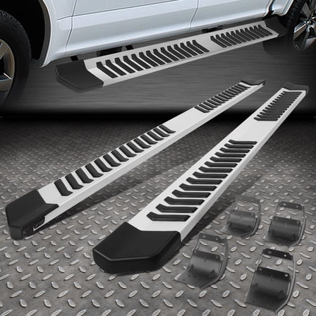 Nuvision for 15-24 Ford F150-F350 Super Crew Cab 6" Flat Side Step Nerf Bar Running Boards