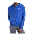 thumbnail image 1 of Reebok Womens Comm Woven Windbreaker Jacket, Blue, X-Large, 1 of 1