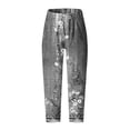 thumbnail image 4 of SMihono Linen Pants Women Fashion Plus Size Casual Loose Women Casual Printed High Waist Loose Pocket Straight Long Pants Wide Leg Pants Women, Up to 65% off!, 4 of 4