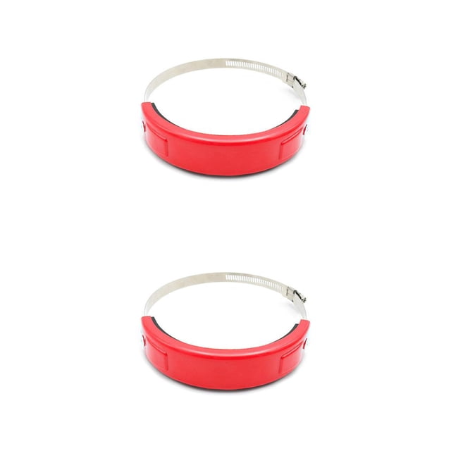 Speravity Tubo protector de escape Universal para motocicleta, anillos de fijación de cierre de acero inoxidable de silicona para motocicleta de Type2 NO2 Speravity CBP281316