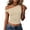 Khaki #056, variant on Womens Off Shoulder Tops Going Out Crop Tank Top Slim Fitted Shirts Casual Dressy Summer Outfits Y2K Cute Tops, S