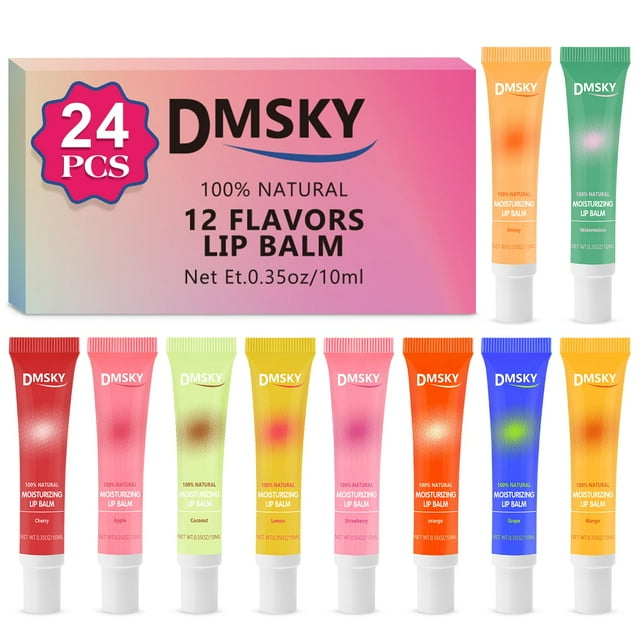 Set de brillo labial Dmsky Squeeze Clear Lip Gloss con manteca de karité