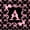 Black Pink A, variant on Manfei Pink Bow Letter I Bed Spread Queen, Kawaii Ribbon Queen Coverlet Set for Girls Women, 3pcs
