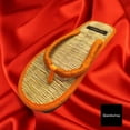 thumbnail image 5 of Quickkshop Natural Korai Grass Mat Slider For Men & Boy | Osho Slipper Stylish Comfortable Lightweight (Orange, numeric_8), 5 of 5
