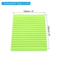 thumbnail image 2 of Unique Bargains 4' x 6' Lined Sticky Notes, Fluorescent Colored Self-Stick Note Pads 100 Sheets/Pad, Green, 3 Pack, 2 of 4