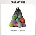 thumbnail image 7 of lacooooppia 12Pcs Tennis Balls with Mesh Bag, Pet Dog Playing Balls, Pressureless Practice Balls for Racquet Sports Entertainment Pet Dog Mix Color, 7 of 7