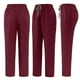 thumbnail image 4 of Ceisia Men's Solid Color V-Neck Nurse Uniform Set, Short Sleeve Scrub Top with Elastic Waist Pants for Healthcare Professionals Wine L Gifts, 4 of 7