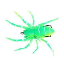 fishing gear, fishing lures fishing baits, Enhanced Fishing Bait With Hook Complete Tackle Kit Saltwater Fishing Enhancements Realistic Spider, Green