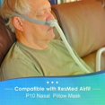 thumbnail image 2 of 2PCS AirFit P10 Headgear Replacement - Adjustable Strap w/ 4 Clips for Nasal Pillow CPAP Mask, 2 of 5