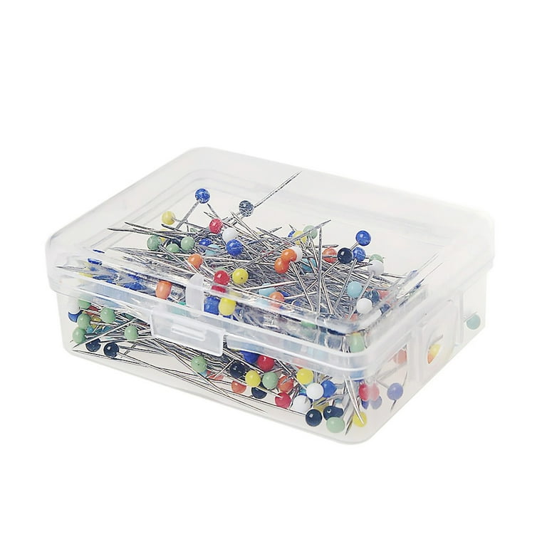 Glass Head Pins 150 Count Various Colors