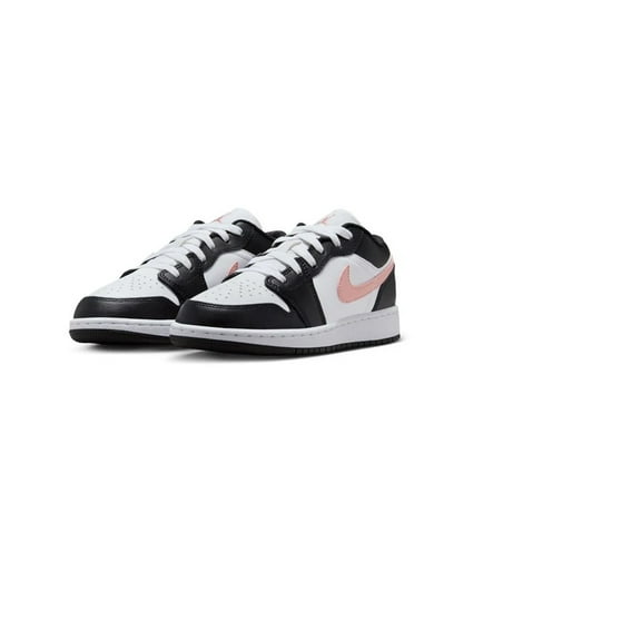 Big Kid's Jordan 1 Low White/Rust Pink-Black (553560 165) - 5.5