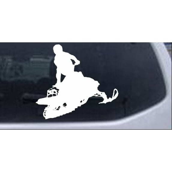 Snowmobile Trick Decal Car or Truck Window Decal Sticker