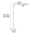 thumbnail image 4 of Lite Source Tilla Black Metal Adjustable Floor Lamp with LED Touch Control, 4 of 5