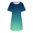 thumbnail image 5 of Sngxgn Nightgown for Women Loose Sleepwear V Neck Pajama Dress Soft Nightshirt Sleeveless Nightdress(Green,XXL), 5 of 6