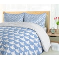 thumbnail image 5 of Ambesonne Agriculture Duvet Cover Set, Repeated Garlic Image, 2-Calking, Pale Sky Blue and White, 5 of 7
