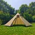 thumbnail image 4 of Tente Chaude avec Prise Imperméable pour Outil de Randonnée Brun, 4 of 8