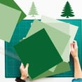 thumbnail image 4 of 24 Sage Green Pattern Double-Sided Paper, 12-inches Solid Color Textured Scrapbook Paper for DIY Background Card Making, 4 of 8