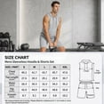 thumbnail image 4 of YUSHOW Men's 2 Piece Summer Outfits Sleeveless Hoodie and Gym Shorts Set Breathable Mesh Workout Set, Size M, 4 of 11