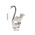 thumbnail image 3 of Spoon Set under $5! kkbbma Swan Base Spoon Set, 6-Piece Metal Tableware with Decorative Stand, Elegant Dining Utensils for Gift & Decor, 3 of 5