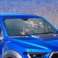 thumbnail image 4 of Xixirimido Car Windshield Sun Shade Universal Fit for SUV Truck Sedan Auto Front Window Sunshade Sun Visor Block UV Rays Keep Cool Car Accessories, Plum Blossom, 4 of 8