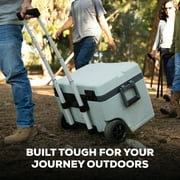 Igloo 52 QT Overland Ice Chest Cooler with Wheels, Gray
