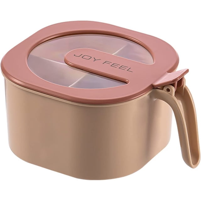 Seasoning Box, 4 In 1 Spice Containe Seasoning Box Spice Bottle with Spoons for Kitchen Accessories Outdoor Camping BBQ (Color : Pink)