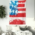 thumbnail image 3 of American Flag Decor Tapestry, Culture Flag Solidarity of USA Stars Inspiration Retro Royalty Artwork, Wall Hanging for Bedroom Living Room Dorm Decor, 40W X 60L Inches, Coral White, by Ambesonne, 3 of 5