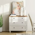 thumbnail image 2 of 3 Drawer Dresser for Bedroom, White Kids Dressers Wood Mid Century Modern Closet Storage Organizer for Living Room, Hallway,Nursery,, 2 of 7