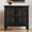 C 31.5"-Black, variant on CBJCBJ 63" Retro Arc Carved Sideboard Buffet Cabinet, Wooden Credenza Storage for Dining Room, Brown