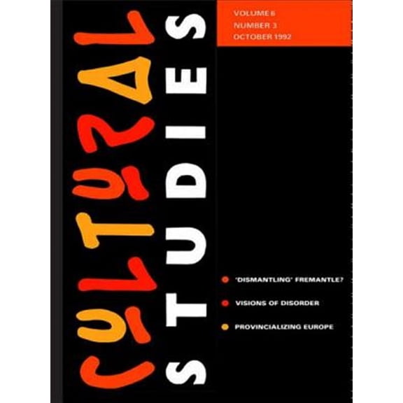 Pre-Owned Cultural Studies Cultural Studies: Volume 6, Issue 3, (Paperback)