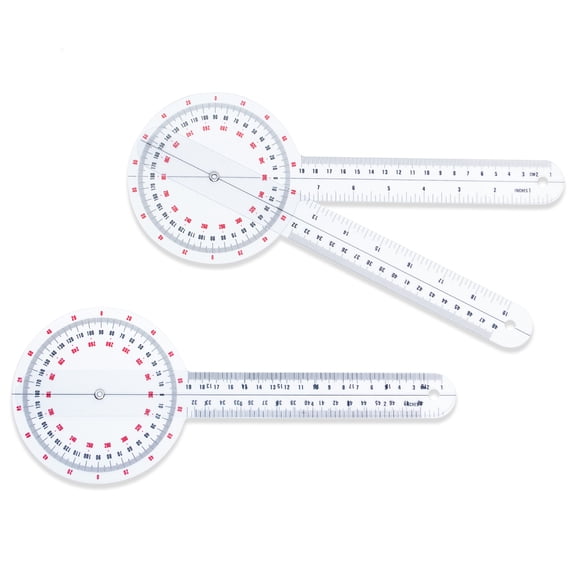 Rehabilitation Advantage 12” ROM Gauge Goniometer (2-Pack) – Range of Motion Measurement Tool for Physical Therapy, Rehab & Sports Medicine
