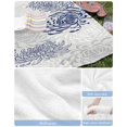 thumbnail image 6 of Blue White Beach Towels Oversized Super Absorbent, Abstract Grey Chrysanthemum Flower Floral Lightweight Bath Towel Quick Dry Sets For Bathroom/Pool/Rv Camping/Beach Play/Gym Room/Picnic 35"x70", 6 of 8