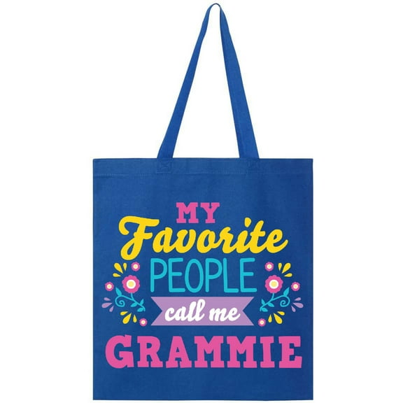 Inktastic My Favorite People Call Me Grammie with Flowers Tote Bag