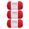 thumbnail image 1 of Unbranded Cotton-Nylon Blended Solid Color Yarn, 3 Skeins, 1 of 5