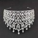 thumbnail image 5 of Zhuge Tiara de boda para novia, diadema de princesa, corona de novia, joyería para el cabello con diamantes de imitación de cristal, decoración para novia, cumpleaños, graduación, boda (plateada), 5 of 5