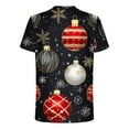 thumbnail image 5 of Tops para hombre, blusas y camisas de manga corta con cuello redondo para hombre, jersey informal con cuello redondo estampado para hombre, pantalones cortos deportivos para fitness, blusa de poliéste, 5 of 5