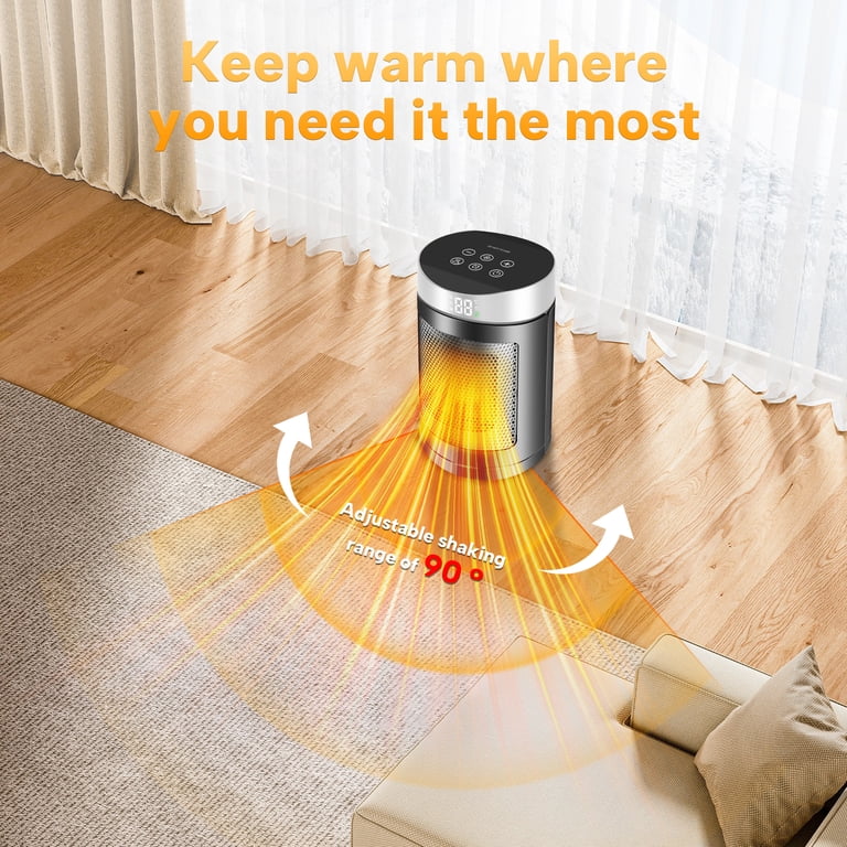 Vunnn 1200W Ceramic Space Heater with Remote photo 8
