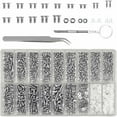 thumbnail image 1 of Kit de Réparation de Lunettes 1000 Pcs, Vis de Lunettes de Soleil, Types de Petites Vis, Ensemble d'Outils de Réparation de Lunettes avec Tournevis et Pinces pour Réparation de Montres et Électroniques, 1 of 6
