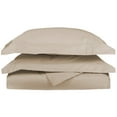 thumbnail image 1 of 650-Thread Count 100% Egyptian Cotton Mediumweight Solid Duvet Cover Set Linen / Twin, 1 of 1